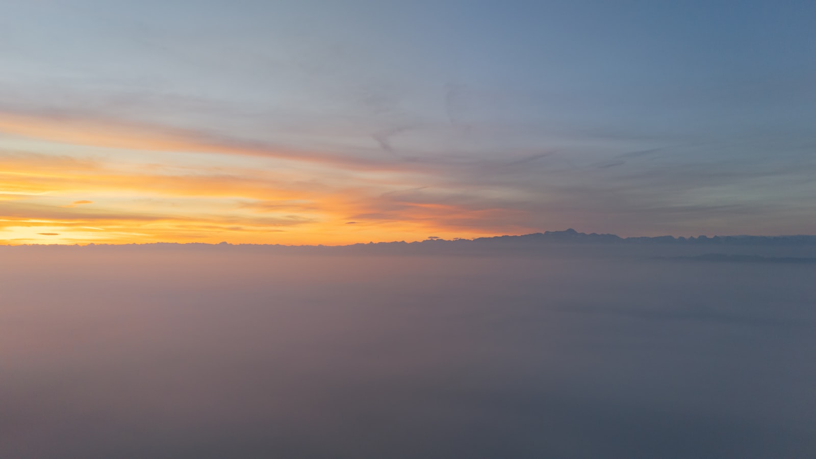 Mountains at sunrise